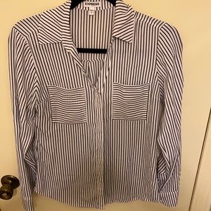 Express Striped Portofino Blouse